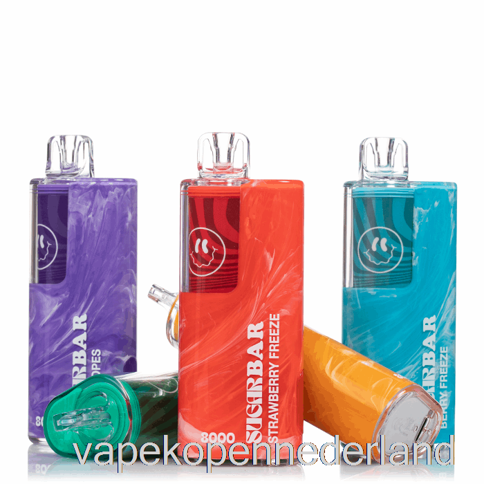 Elektronische Sigaret Vape Suikerreep Sb8000 Wegwerp Blauwe Razz